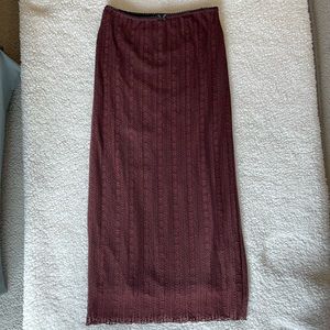 Urban outfitters lace midi skirt